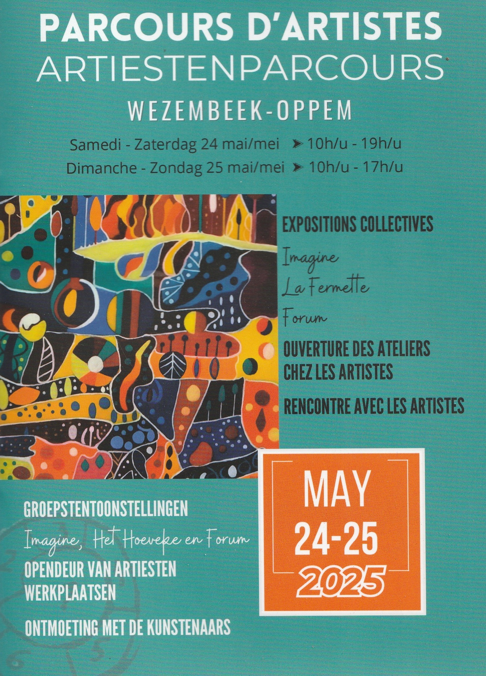 Weezembeek Oppem 2025 Parcours d'artistes. Bruxelles. A-Tom Prod